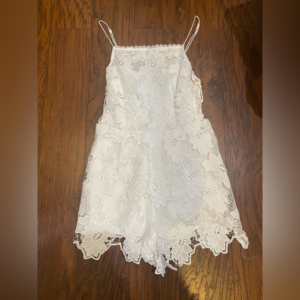 Kendall & Kylie White Lace Romper